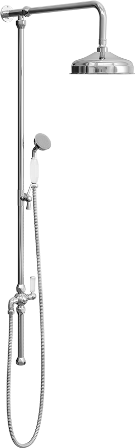Traditional Rigid Riser With Diverter 1357mm - Shower Head, HD Png Download PNG image with a transparent background, free high-resolution download