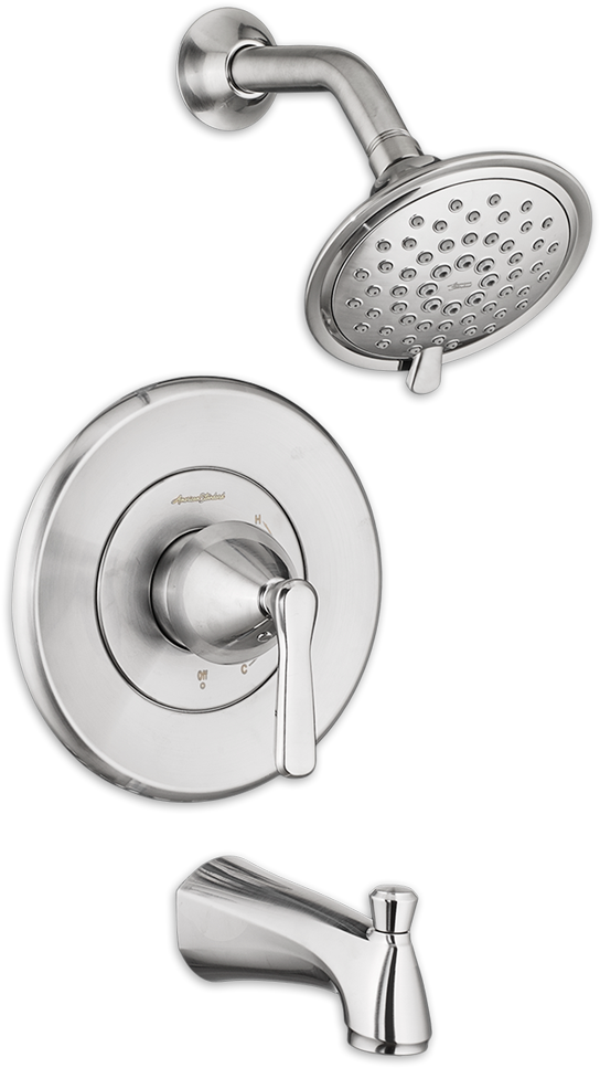Belford Bath And Shower Faucet In Menards Satin Nickel - Shower Head, HD Png Download PNG with transparent background