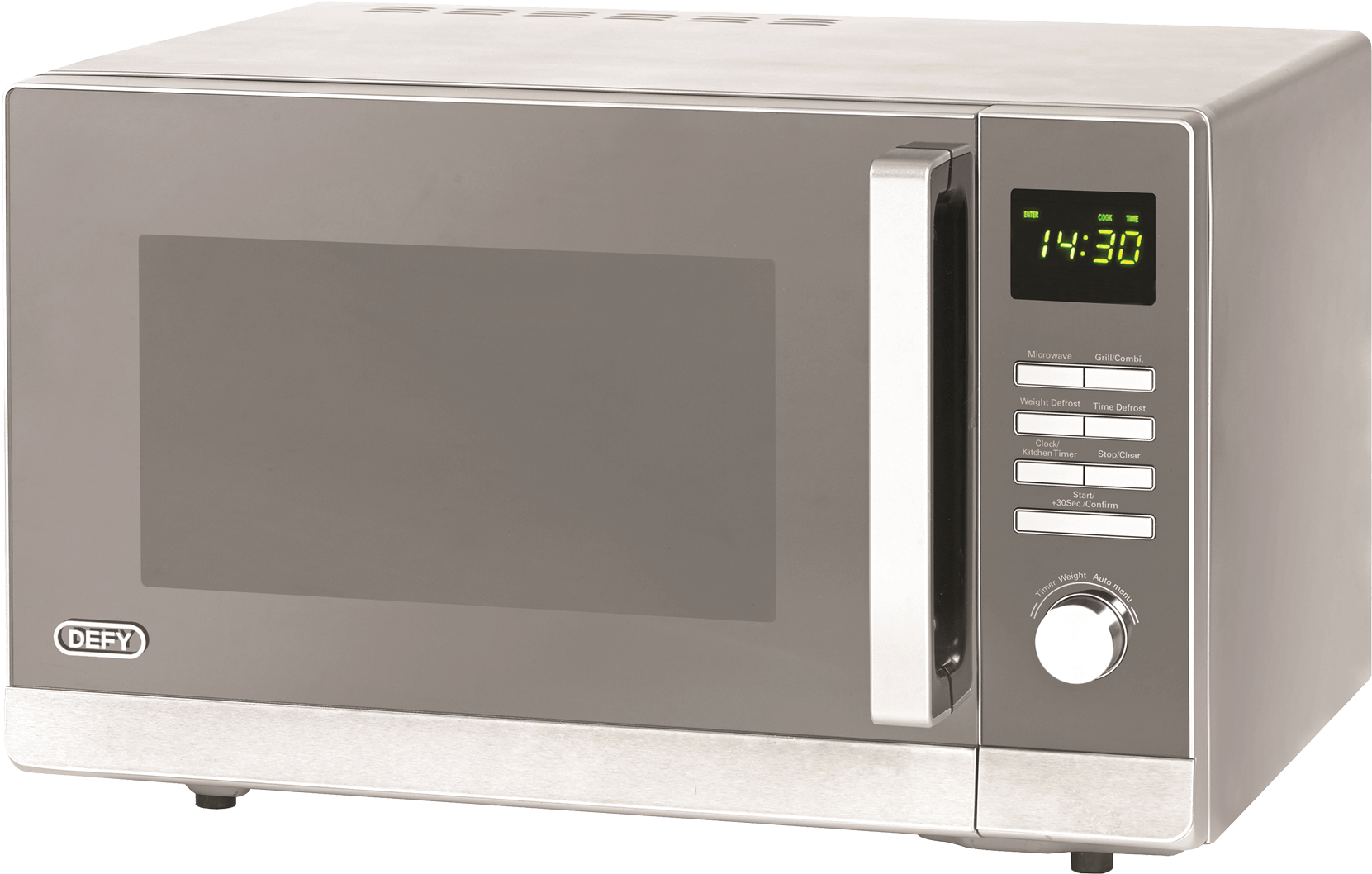 Modern Silver Microwave Oven