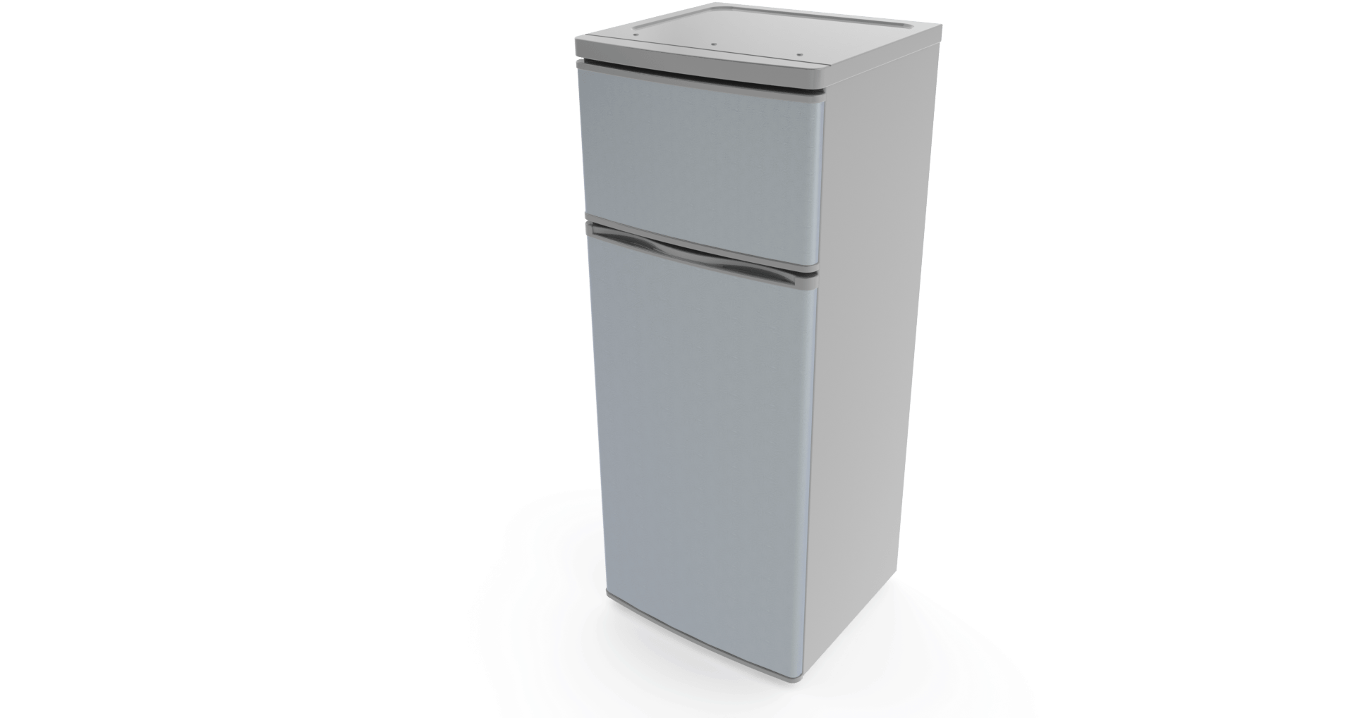 Solar Refrigerator 3/4 View - Refrigerator, HD Png Download PNG with transparent background