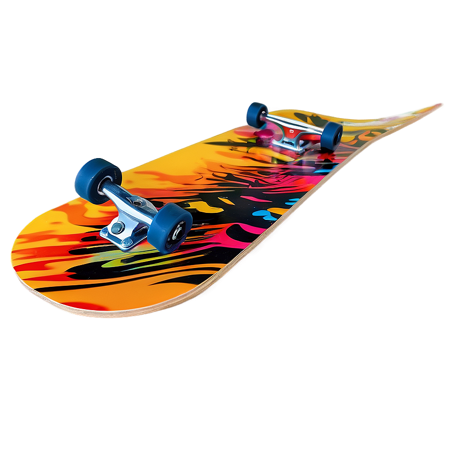 Modern Skateboard Art Png Xqk21