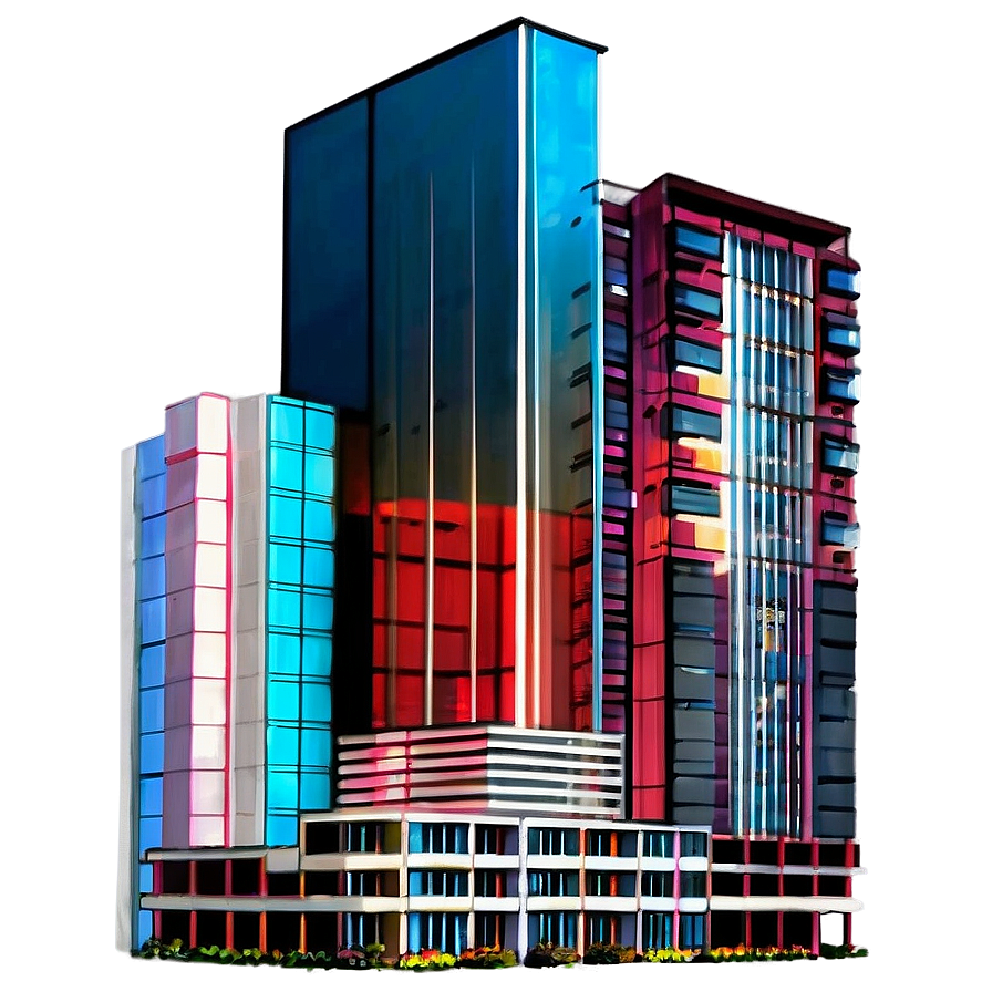 Modern Skyscraper Building PNG 05232024 PNG image with a transparent background, free high-resolution download