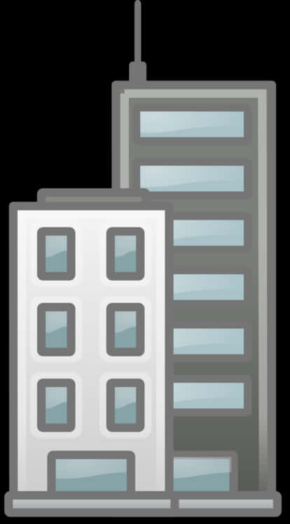 Modern_ Skyscrapers_ Vector_ Illustration PNG image with a transparent background, free high-resolution download