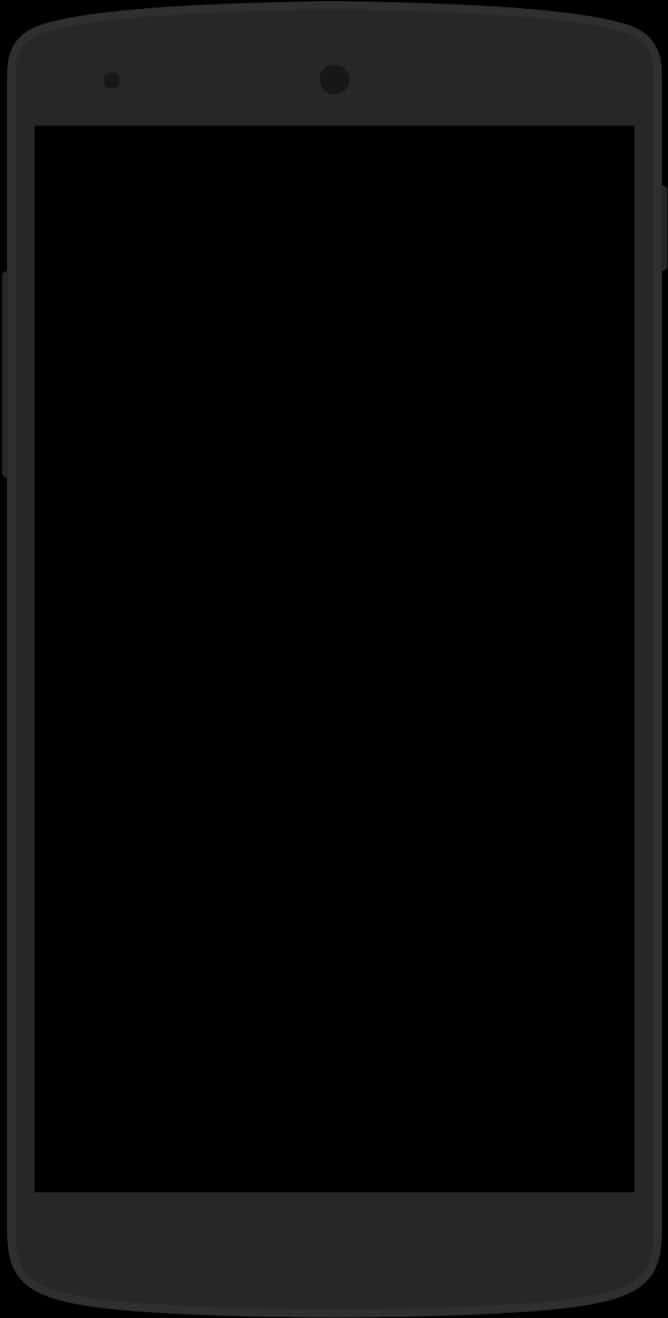 Modern Smartphone Blank Screen