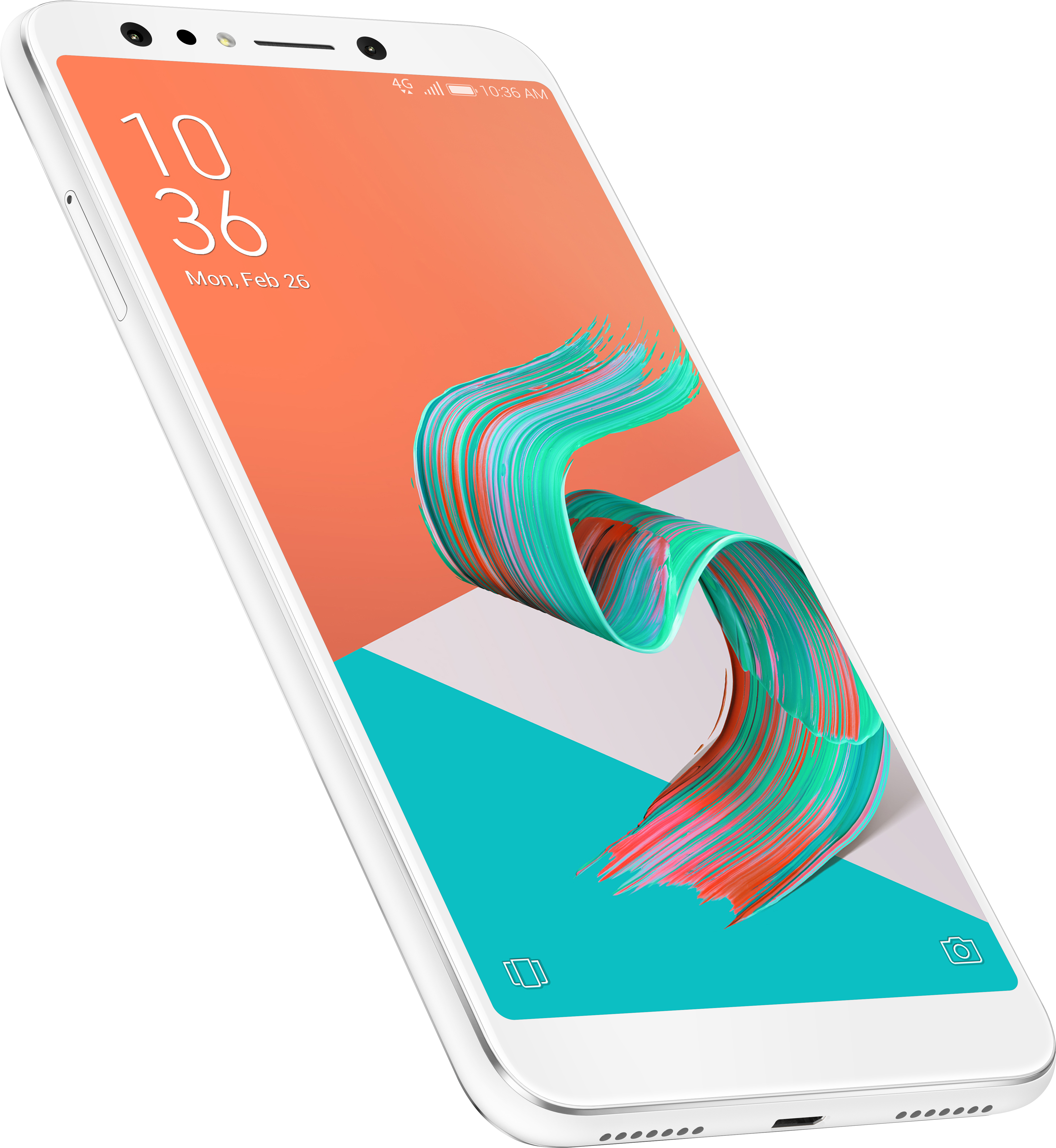 Celular Asus Selfie Pro 5q Ds 4g Blanco, HD Png Download PNG with transparent background