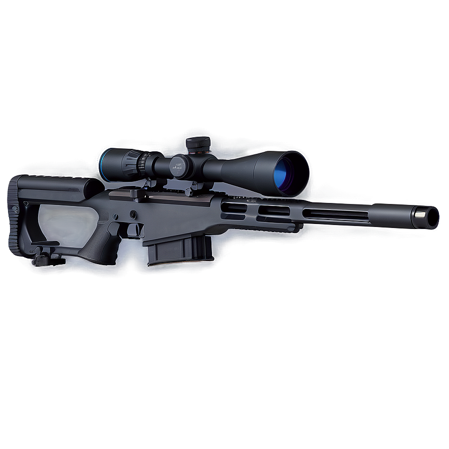 Modern Sniper Rifle PNG cjc PNG with transparent background