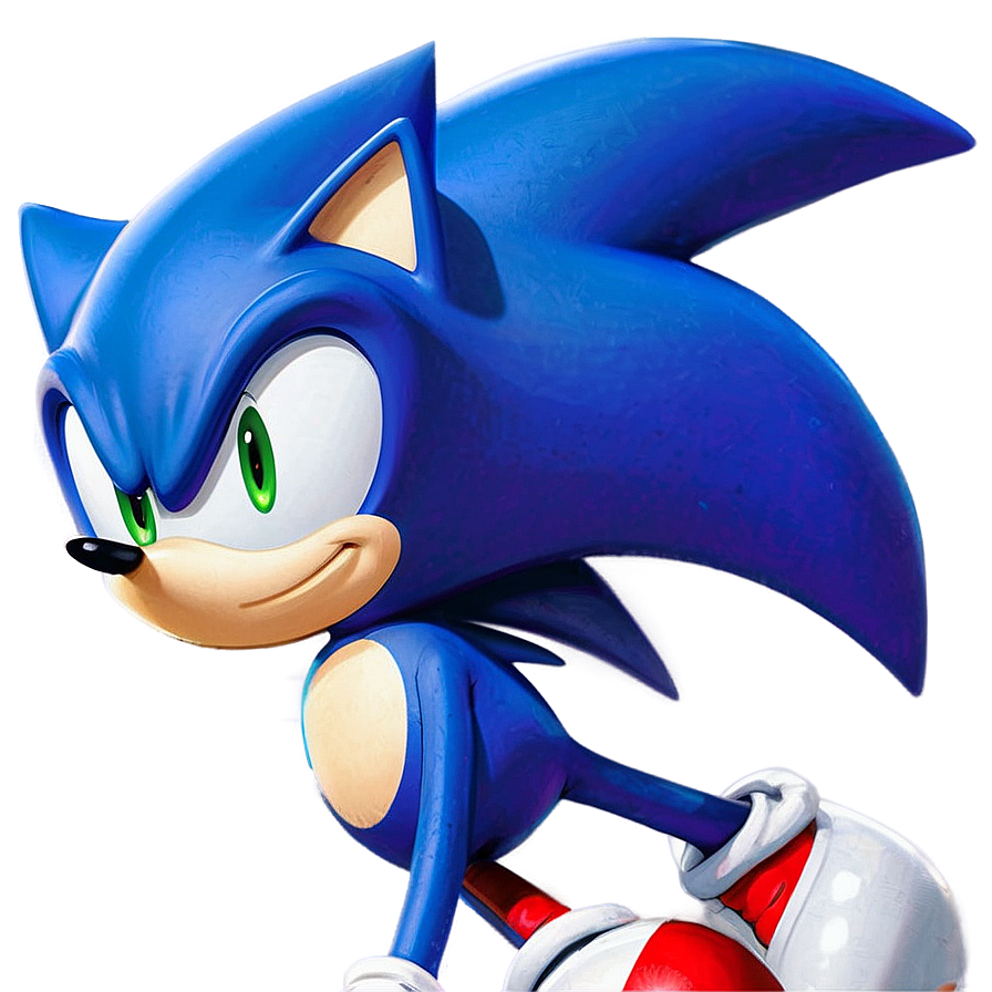 Modern Sonic Artwork PNG 04292024 PNG with transparent background