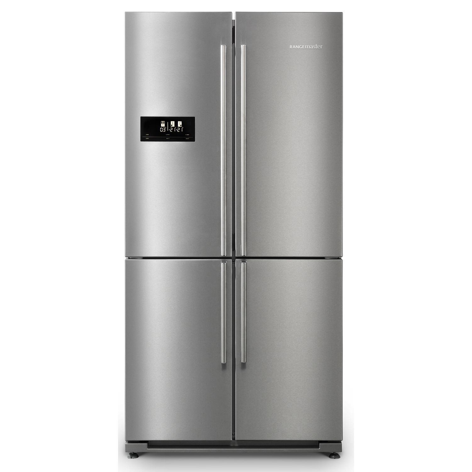 Rangemaster Rsxs18ss/c French Style Four Door Sxs Fridge - Rangemaster Rsxs18 American Fridge Freezer PNG with transparent background