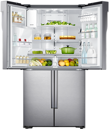 French Door Refrigerator Samsung, HD Png Download PNG image with a transparent background, free high-resolution download