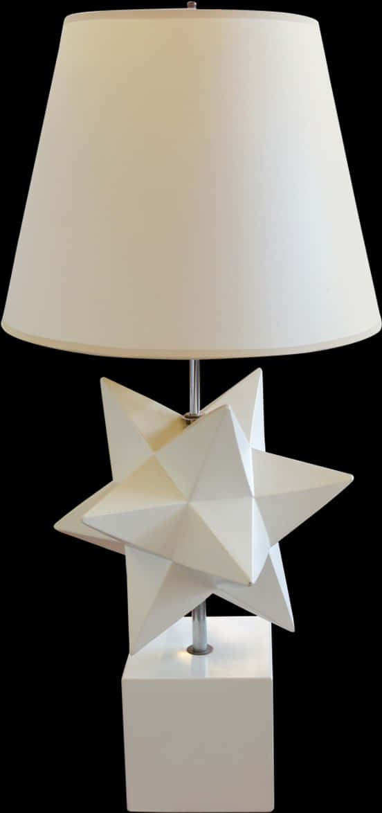 Modern Star Base Table Lamp PNG with transparent background