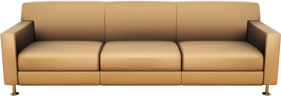 Couch Furniture Living Room - Sofa Furniture 3d Png, Transparent Png PNG with transparent background