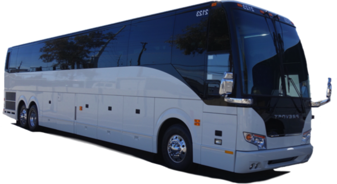 Modern Tour Coach Bus PNG with transparent background