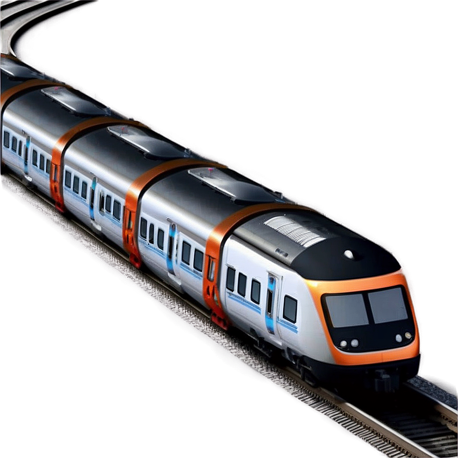 Modern Train Track Design Png 3