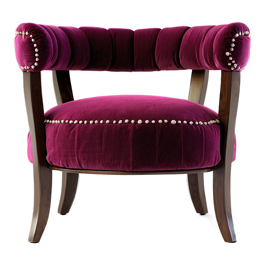 Modern Velvet Chair Png Wvx