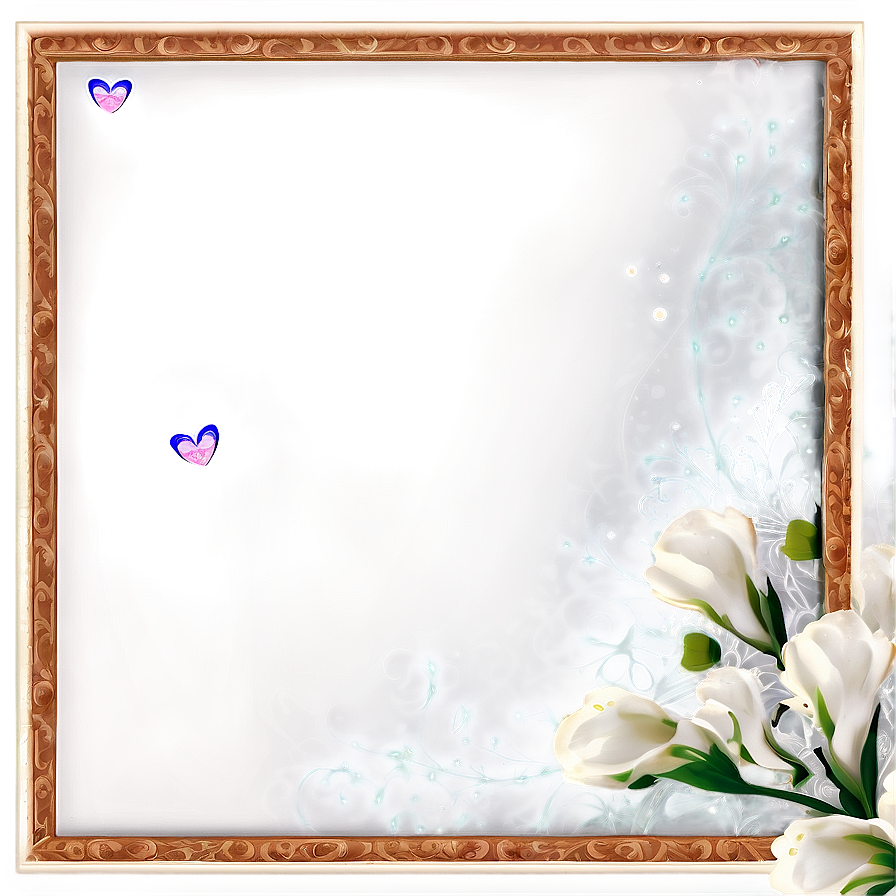 Modern Wedding Frame Png 06262024