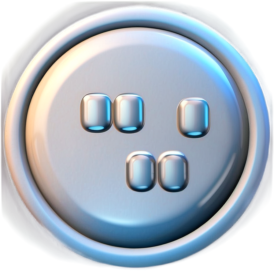 Modern White Button Picture Png Igv96