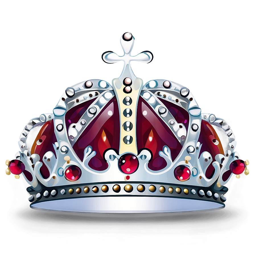 Modern White Crown Design Png 78