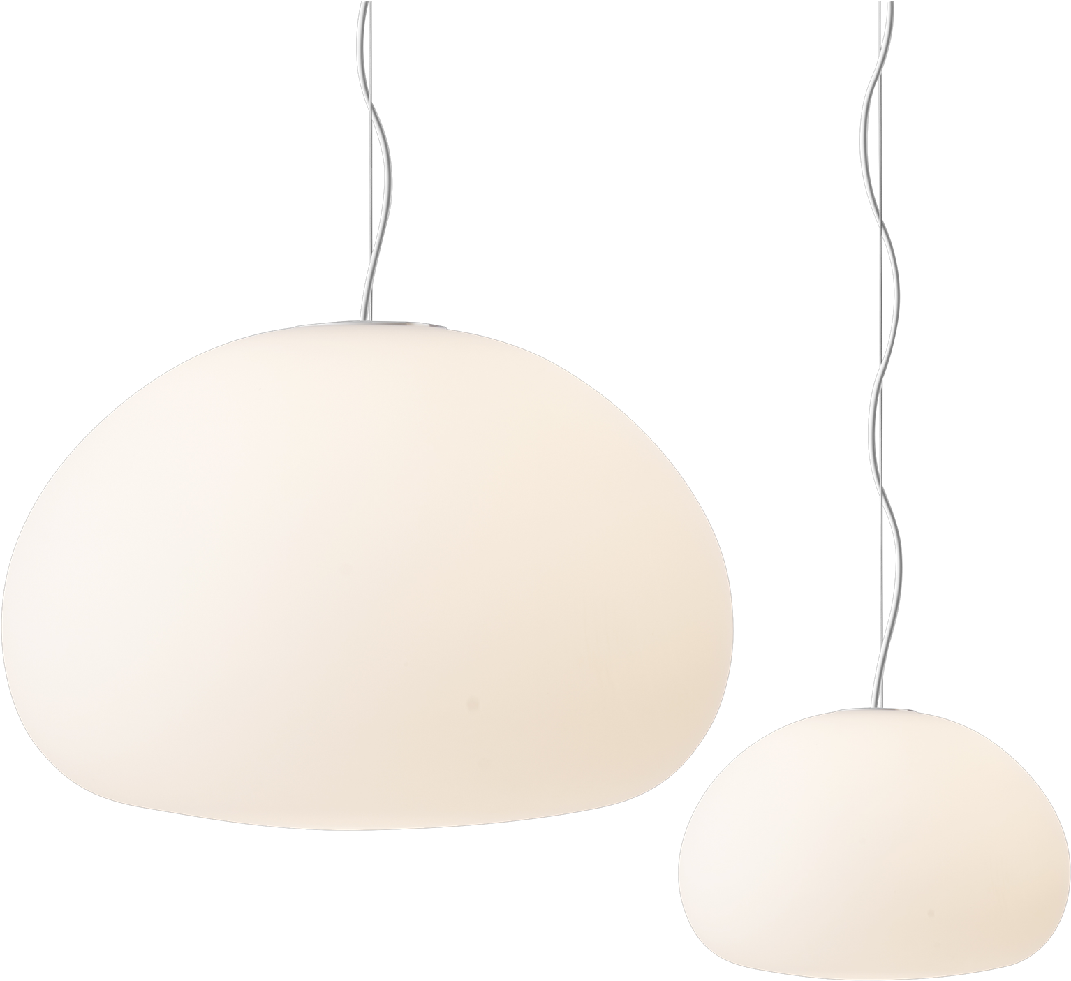 Modern White Oval Pendant Lights