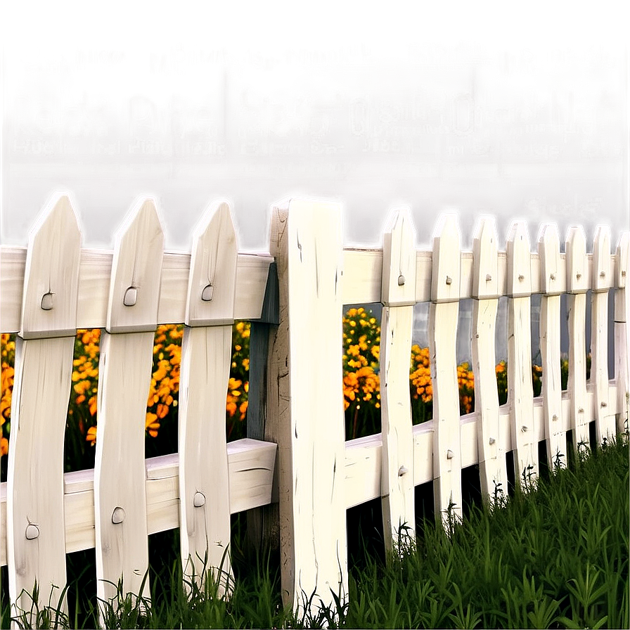 Modern White Picket Fence Png Tfi