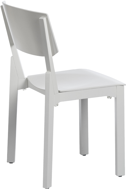 Modern White Plastic Chair