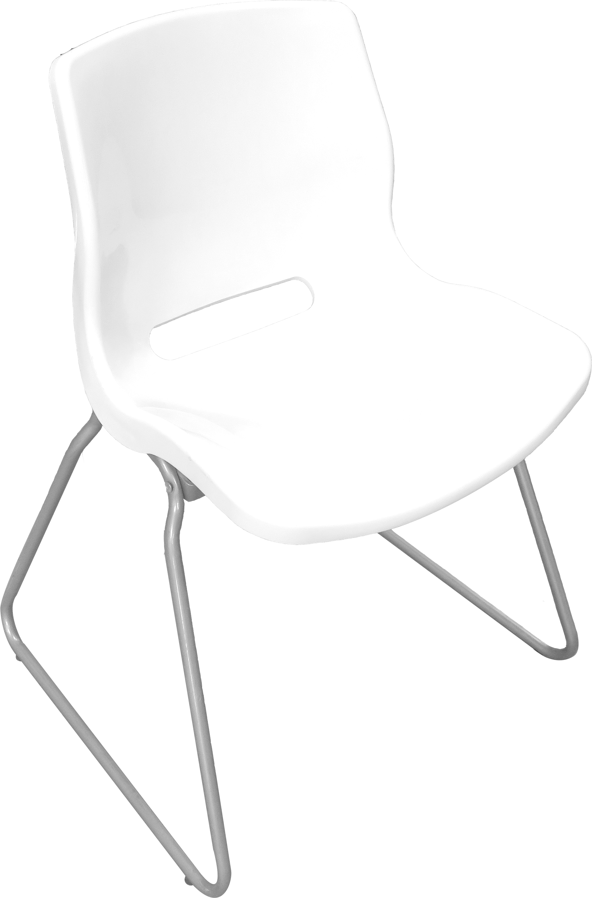 Modern White Plastic Chair