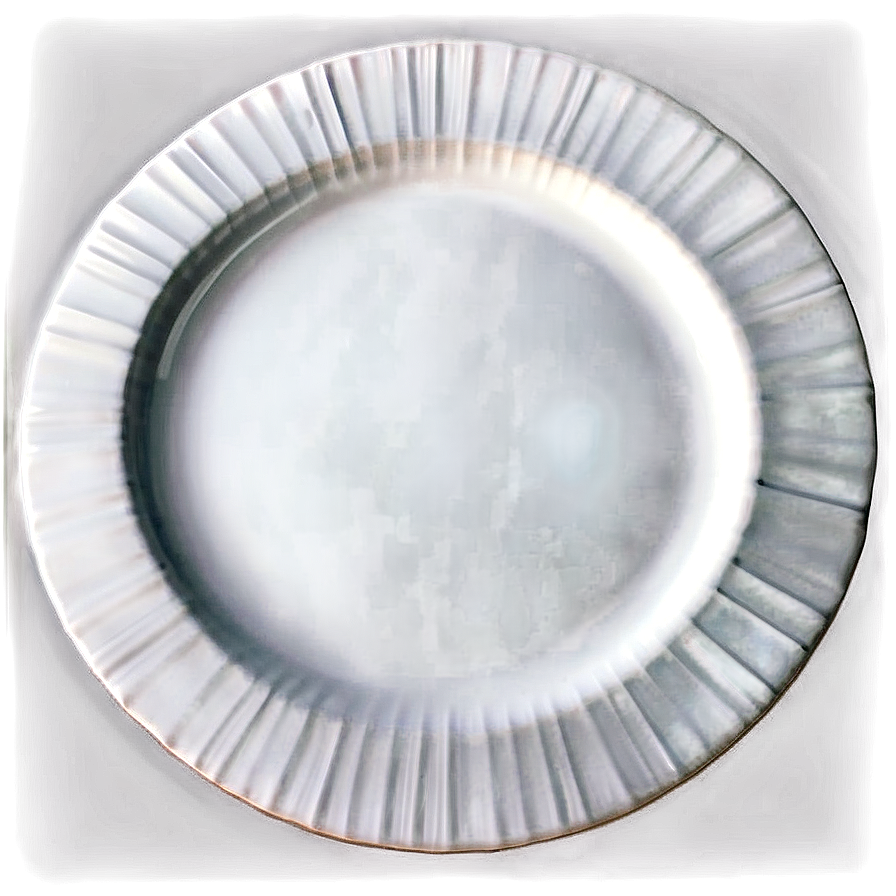 Modern White Plate PNG 06212024 PNG image with a transparent background, free high-resolution download