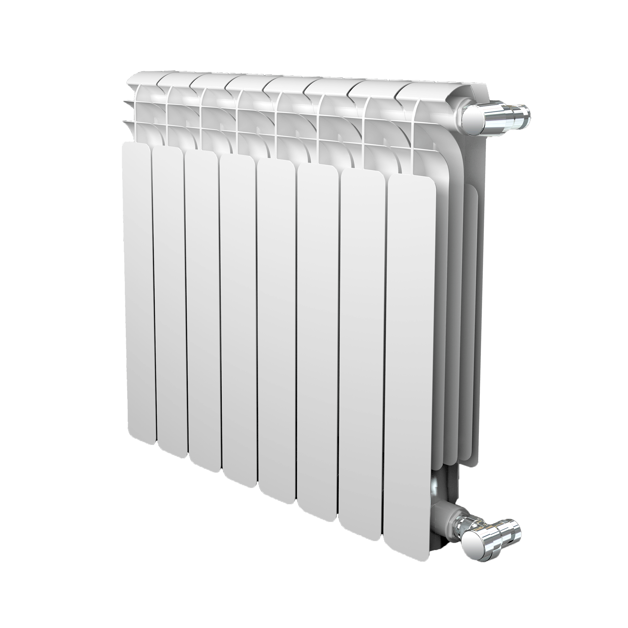 Modern White Radiator Isolated