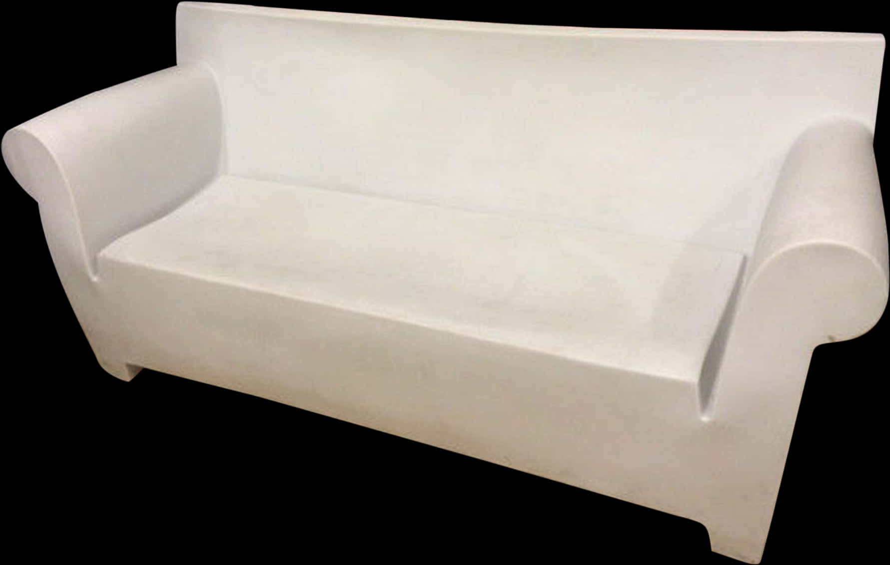 Modern White Sofa Design PNG with transparent background