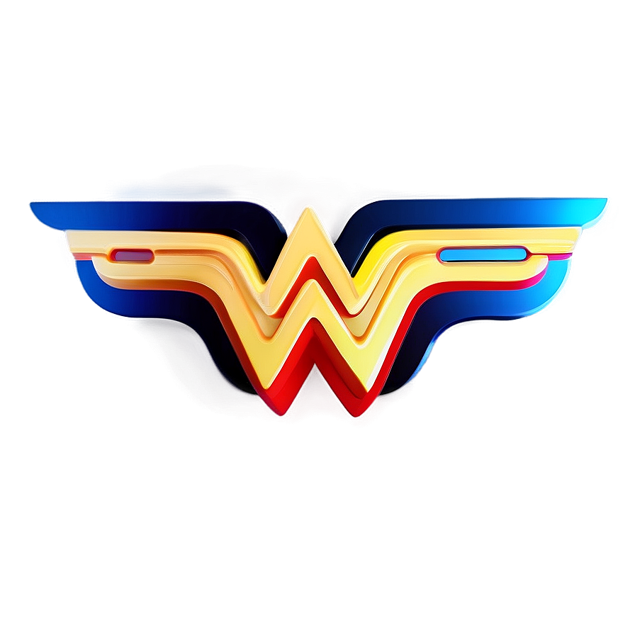 Modern Wonder Woman Logo PNG lbl PNG with transparent background
