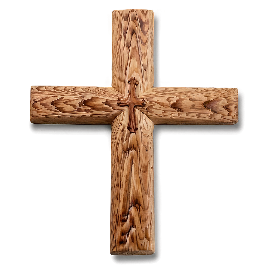 Modern Wooden Cross Png 05252024