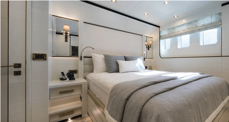 Modern Yacht Bedroom Interior