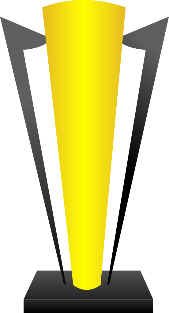 Modern Yellow Trophy Design