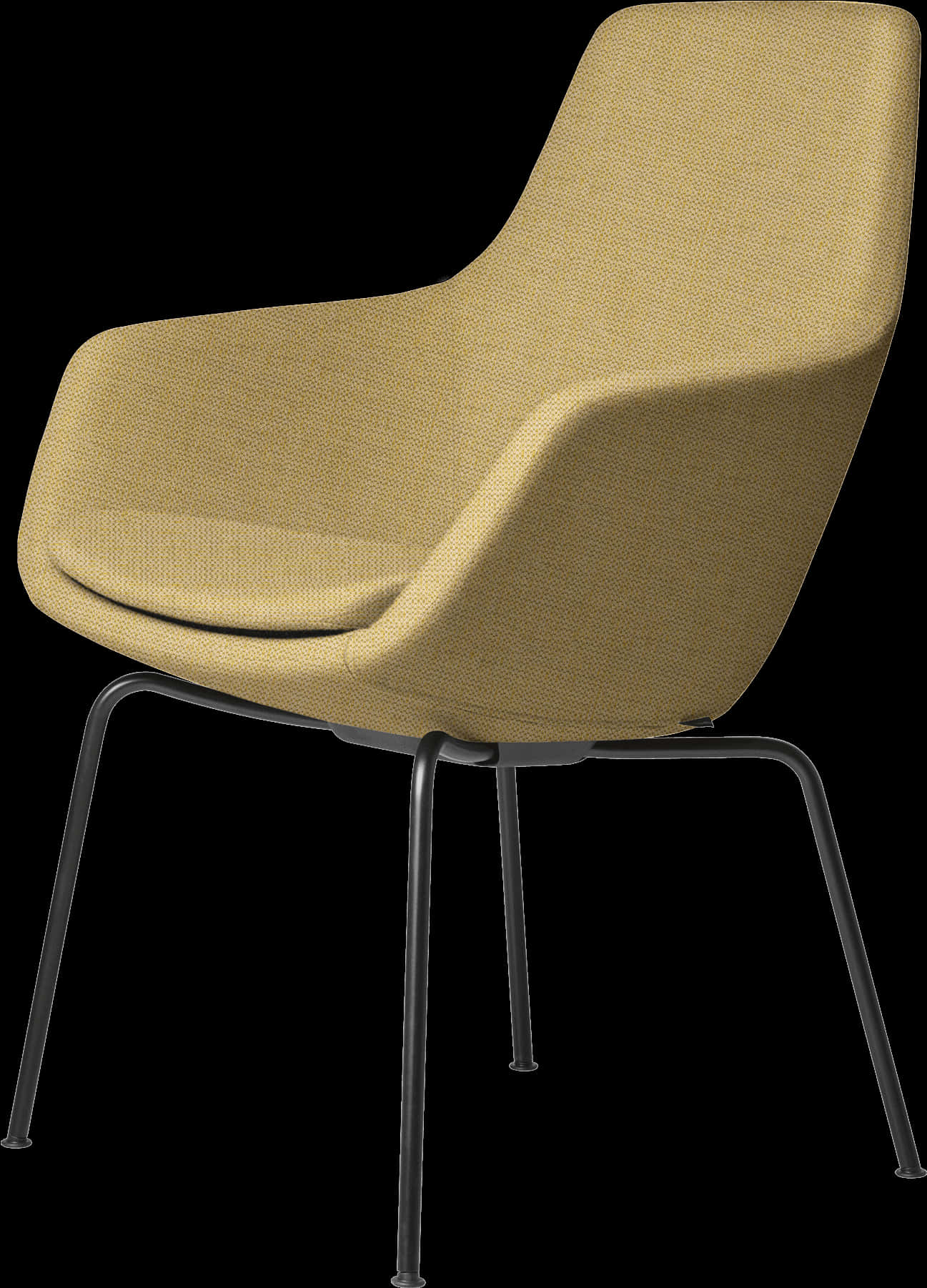 Modern Yellow Upholstered Chair