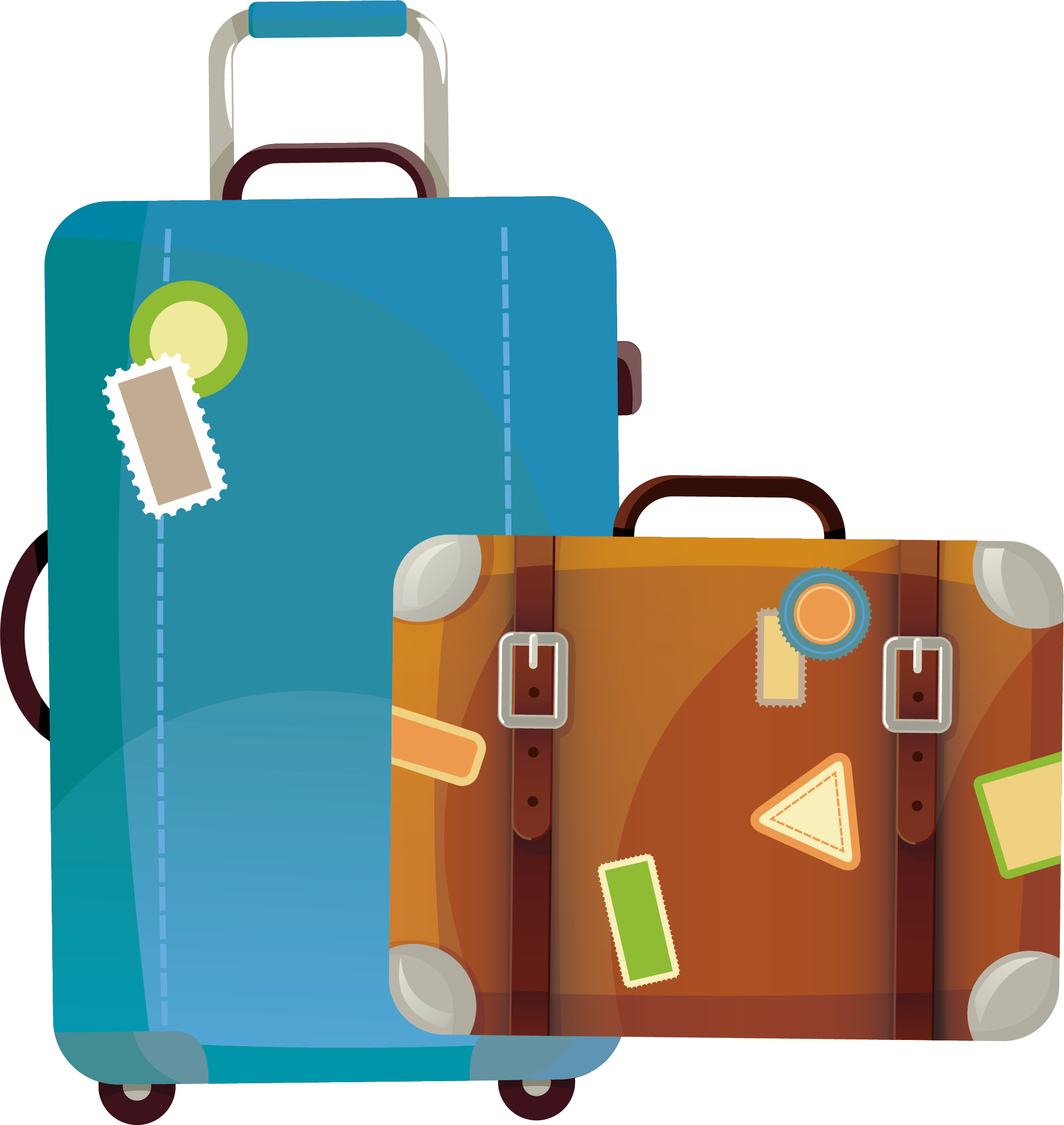 Hand Luggage Baggage Suitcase - Transparent Background Suitcase Clipart, HD Png Download PNG with transparent background