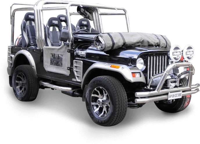 Modified Open Top Thar Vehicle