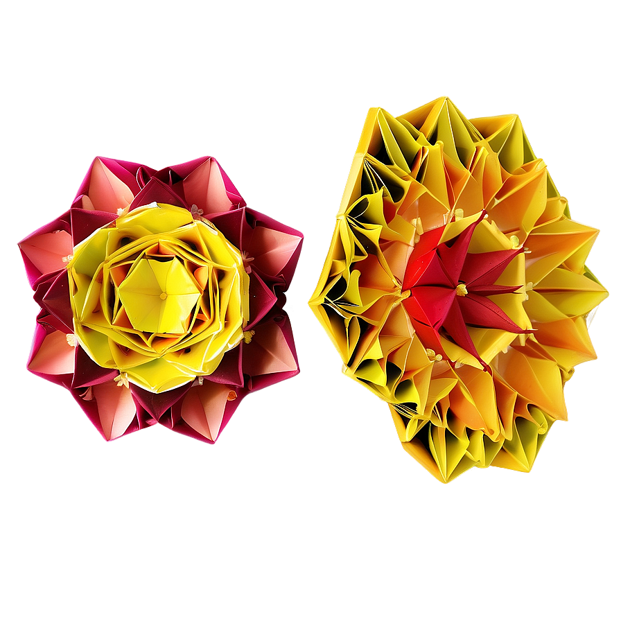 Modular Origami Flower Png 06282024