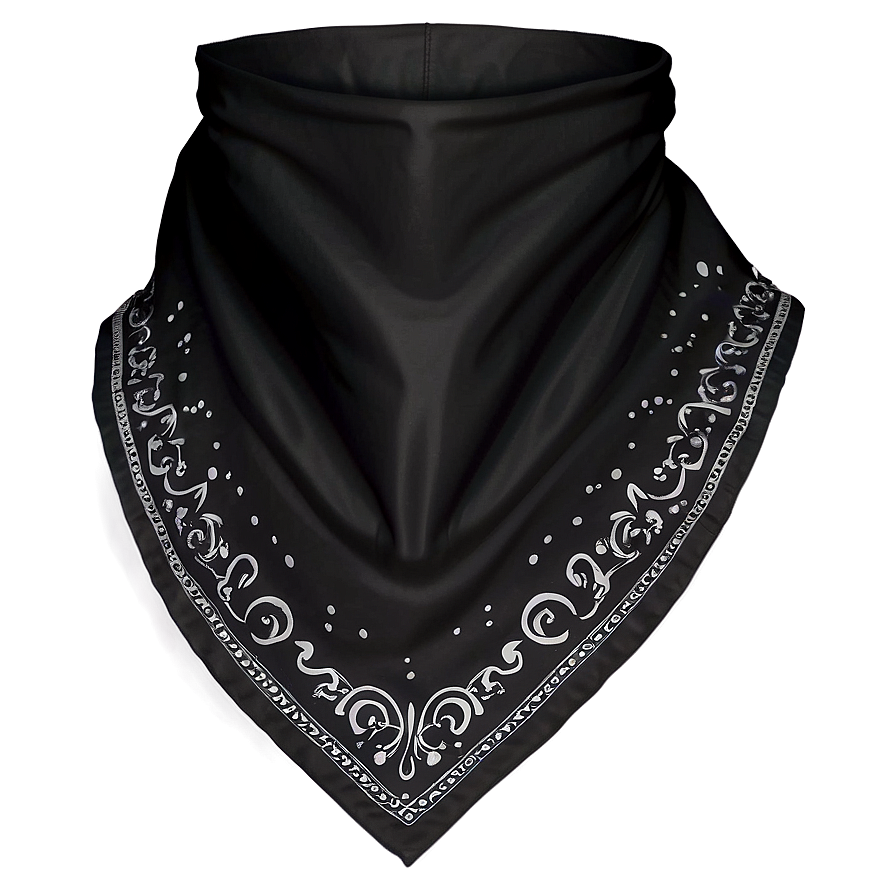 Moisture-wicking Black Bandana Png 06122024