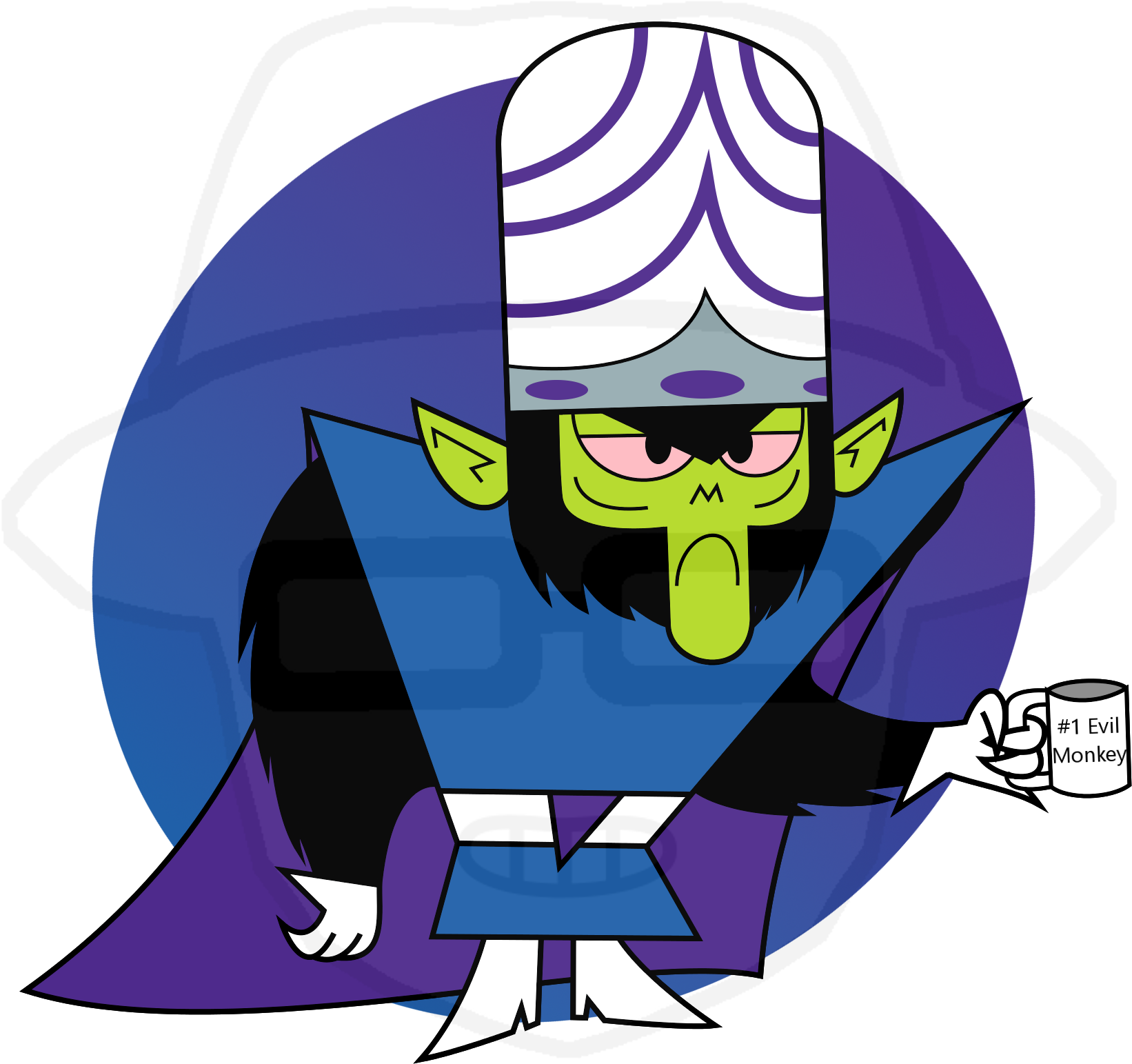 Mojo Jojo Evil Monkey Illustration