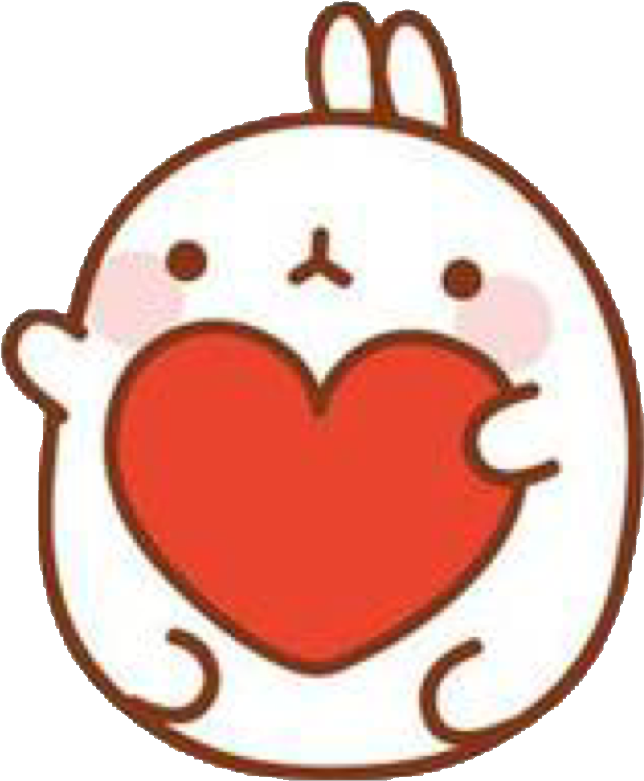 Molang Holding Heart