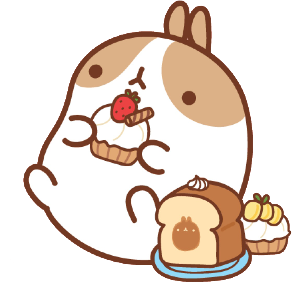 Molang_with_ Desserts_ Vector_ Art