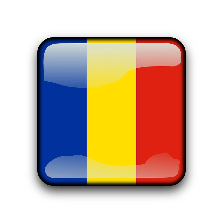 Moldova Flag Button Graphic