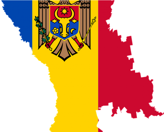 Moldova Flag Map