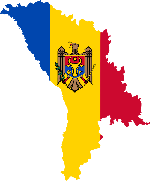 Moldova Mapwith Flagand Coatof Arms