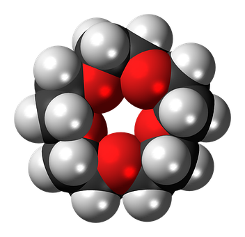 Molecular_ Structure_3 D_ Rendering PNG with transparent background