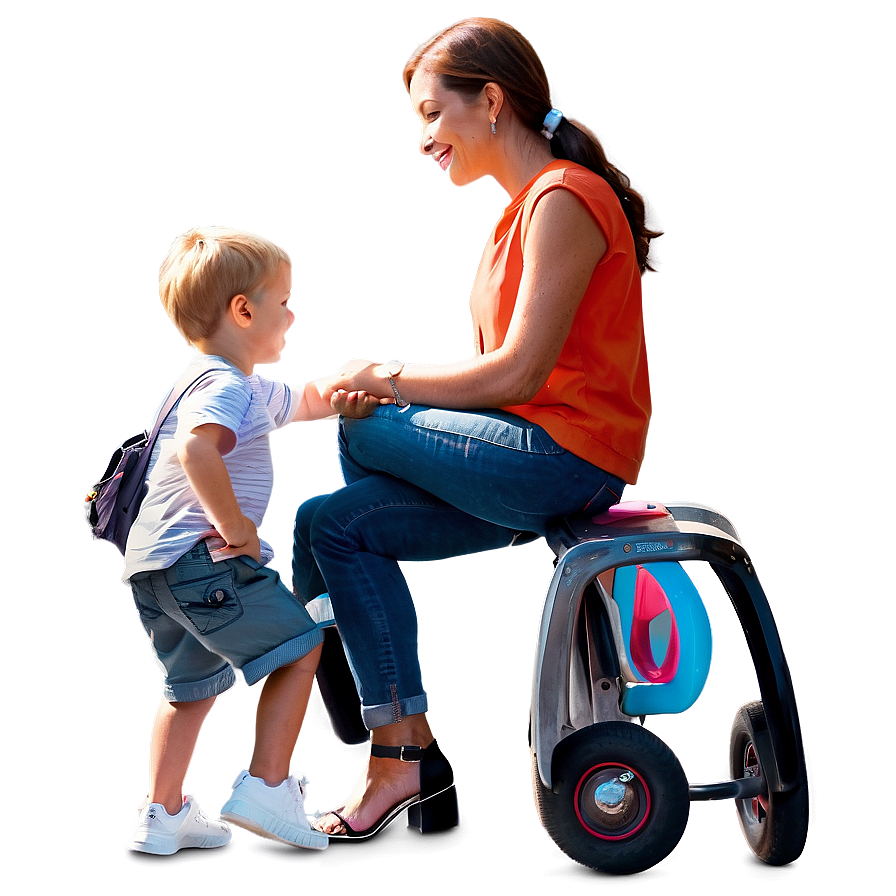 Mom and Kids Park PNG ria PNG with transparent background