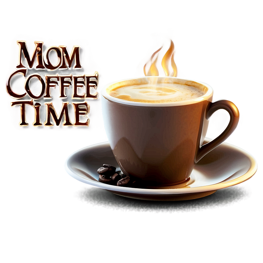 Mom Coffee Time PNG wpw85 PNG with transparent background