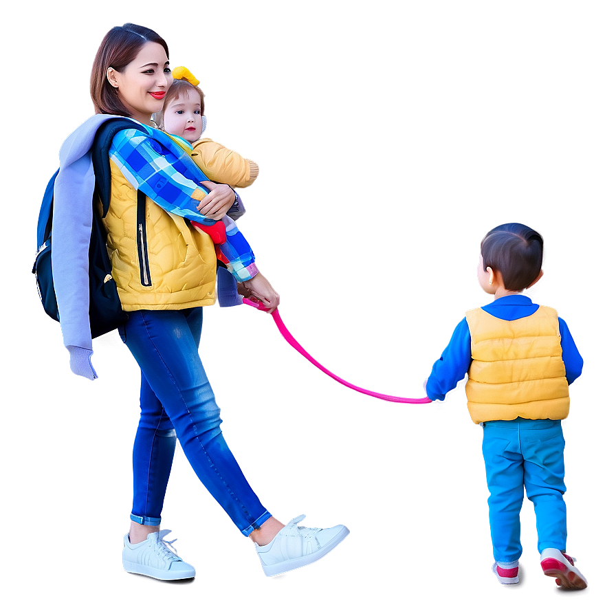 Mom Holding Hands Child PNG 05232024 PNG with transparent background