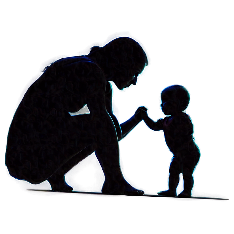 Mom with Baby Silhouette PNG 11 PNG with transparent background