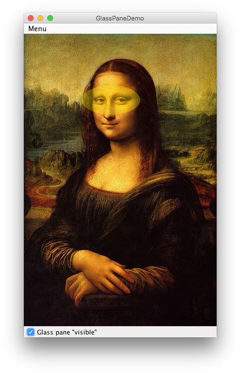 Mona Lisa Glass Pane Software Demo