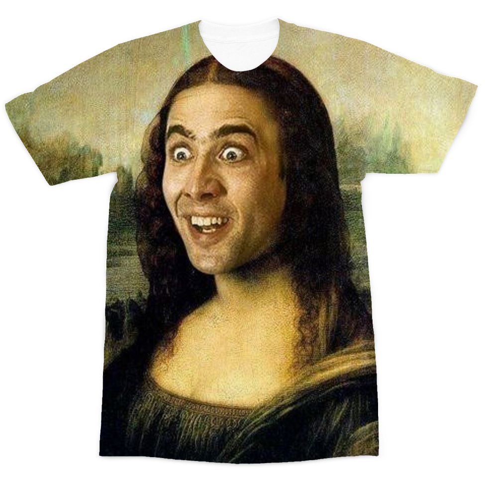 Mona Lisa Parody T Shirt Design